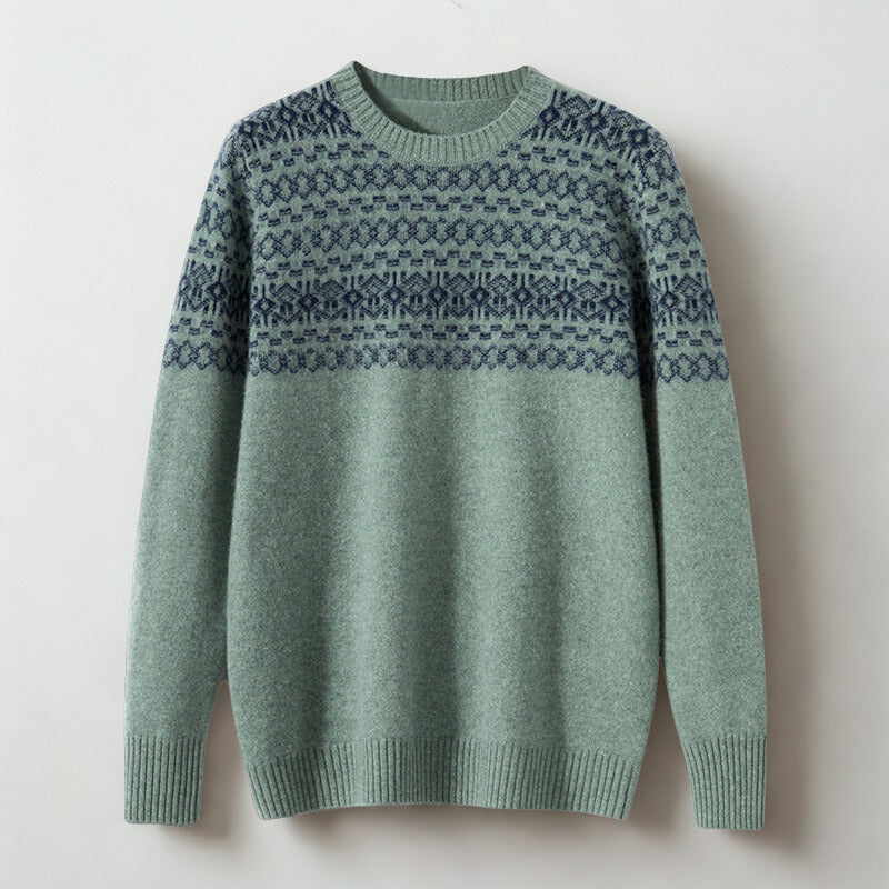 Jacquard Cashmere Sweater