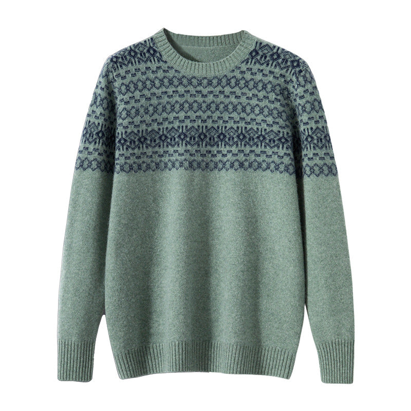 Jacquard Cashmere Sweater